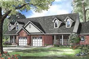 Traditional Exterior - Front Elevation Plan #17-549