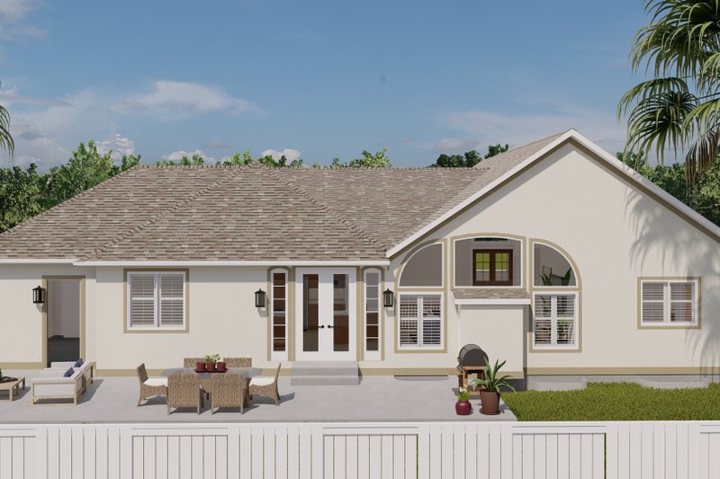 House Design - Exterior - Rear Elevation 1 for Craftsman House Plan #1060-261 - 2 bed, 2 bath