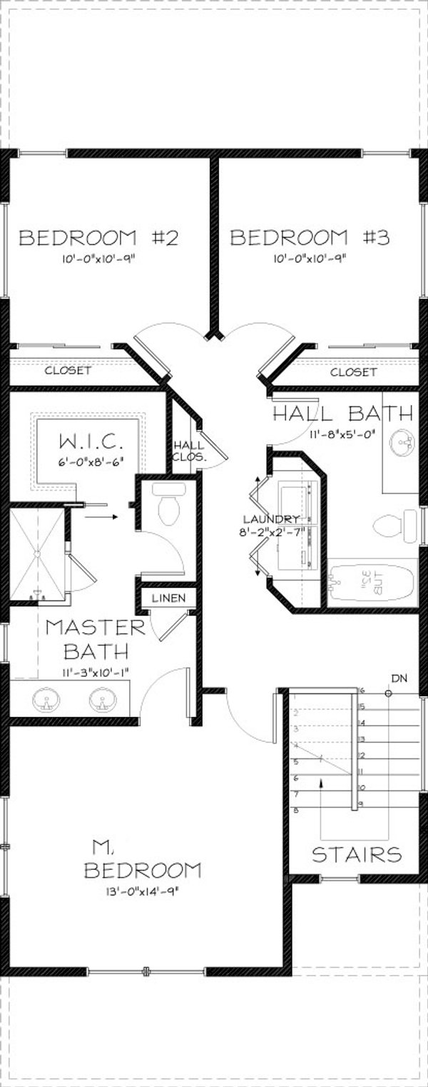Architectural House Design - Craftsman Floor Plan - Upper Floor Plan #895-149