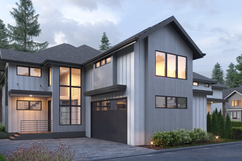 Home Plan - Exterior - Other Elevation for Modern House Plan #1066-203 - 4 bed, 3.5 bath