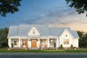 Farmhouse Exterior - Front Elevation Plan #1074-112