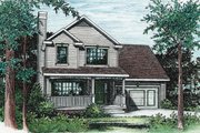 Traditional Style House Plan - 3 Beds 2.5 Baths 1499 Sq/Ft Plan #20-2030 