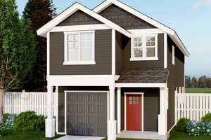 Craftsman Exterior - Front Elevation Plan #53-624