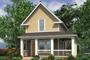 Colonial Style House Plan - 2 Beds 2.5 Baths 1076 Sq/Ft Plan #48-975 