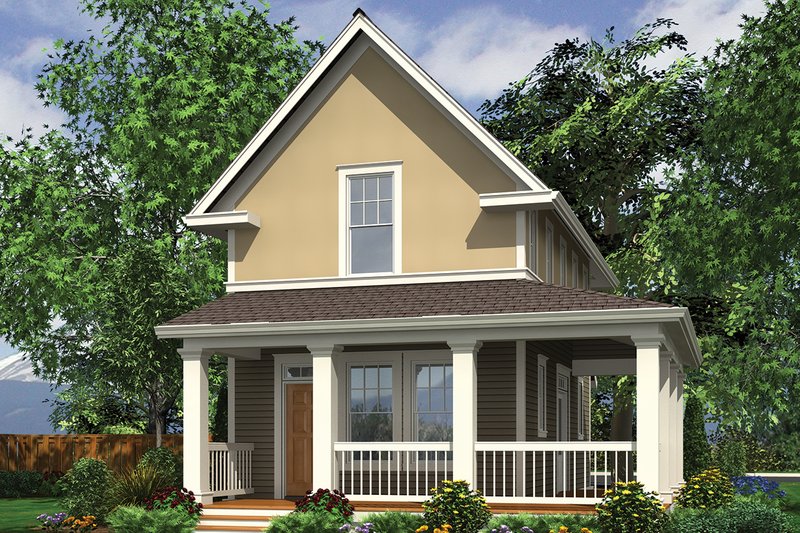 Architectural House Design - Colonial Exterior - Front Elevation Plan #48-975