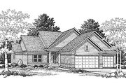 Traditional Style House Plan - 3 Beds 2.5 Baths 1898 Sq/Ft Plan #70-232 