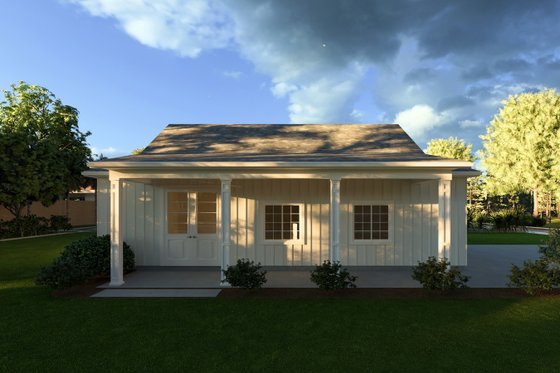 Exterior - Front Elevation 3 for Farmhouse House Plan #1111-18, 0 bath