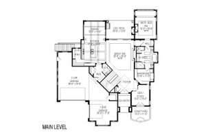 Floor Plan - Main Floor for Contemporary House Plan #920-85 - 7 bed, 5.5 bath