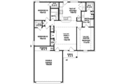 Traditional Style House Plan - 3 Beds 2 Baths 1253 Sq/Ft Plan #81-685 