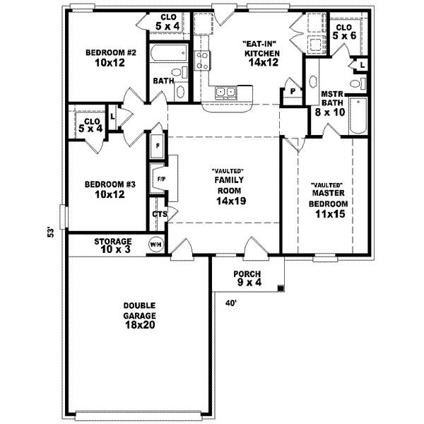 Traditional Floor Plan - Main Floor Plan #81-685