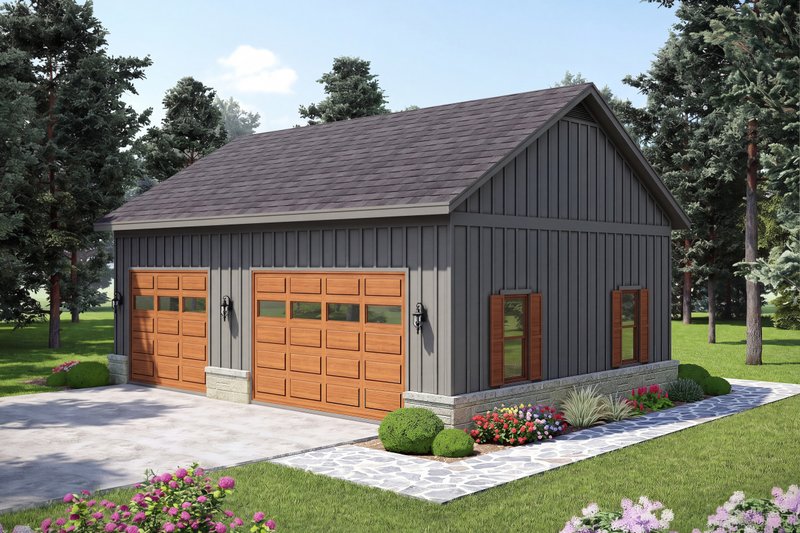 House Blueprint - Exterior - Front Elevation 2 for Country House Plan #932-1414, 0 bath