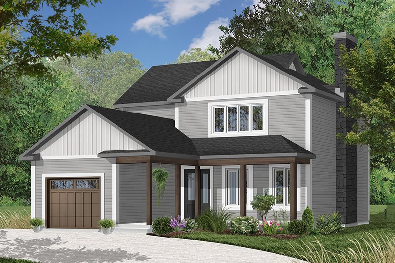 Country Style House Plan - 3 Beds 2.5 Baths 2024 Sq/Ft Plan #23-259 ...