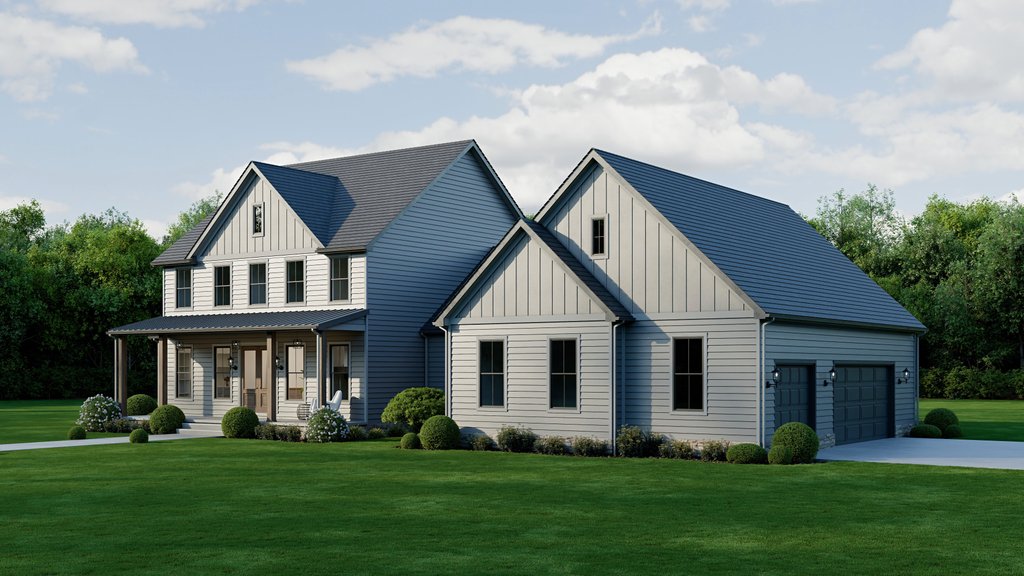Exterior - Front Elevation 5 for Farmhouse House Plan #1089-71 - 4 bed, 3.5 bath
