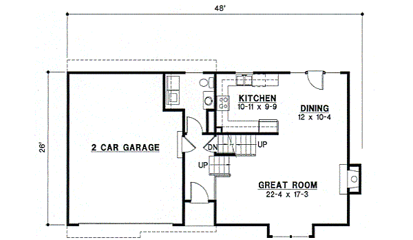 Traditional Floor Plan - Main Floor Plan #67-643