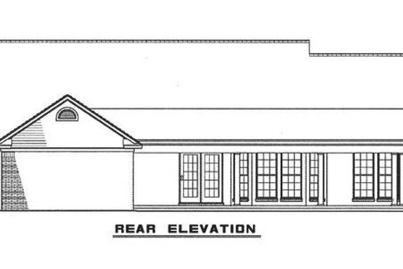 Dream House Plan - Exterior - Rear Elevation for Traditional House Plan #17-2292 - 3 bed, 2 bath