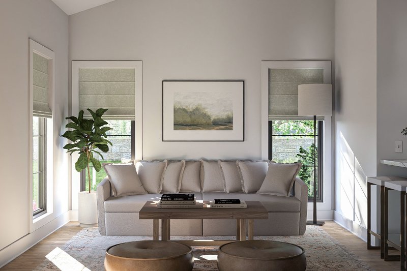 House Design - Interior - Family Room 1 for Modern House Plan #455-366 - 1 bed, 1 bath