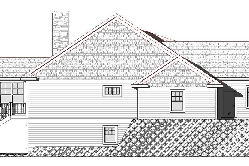 Dream House Plan - Exterior - Other Elevation 1 for Traditional House Plan #901-144 - 3 bed, 2.5 bath