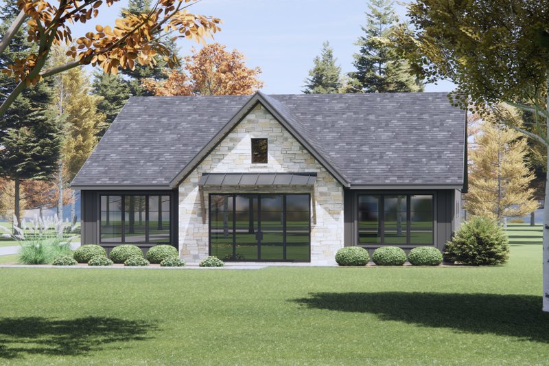 Architectural House Design - Exterior - Front Elevation 6 for Farmhouse House Plan #1096-137 - 4 bed, 3 bath
