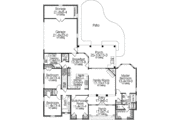 European Style House Plan - 3 Beds 2.5 Baths 2280 Sq/Ft Plan #406-9622 