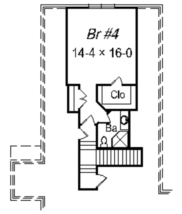 European Floor Plan - Upper Floor Plan #329-292