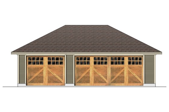Exterior - Front Elevation for Traditional House Plan #84-444, 0 bath