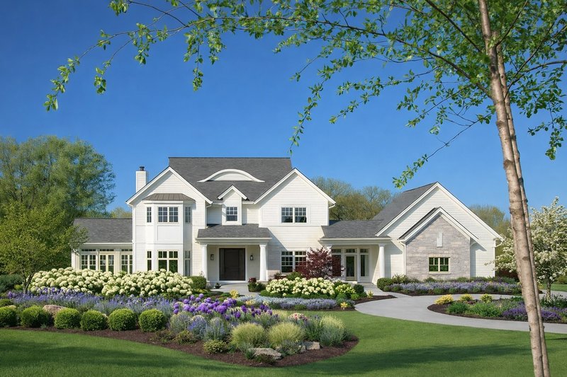 Architectural House Design - Craftsman Exterior - Front Elevation Plan #928-45