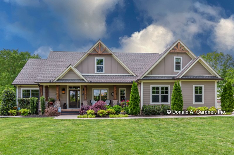 Home Plan - Exterior - Front Elevation 3 for Craftsman House Plan #929-307 - 3 bed, 2 bath