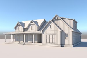 Exterior - Front Elevation 3 for Farmhouse House Plan #430-327 - 3 bed, 2.5 bath