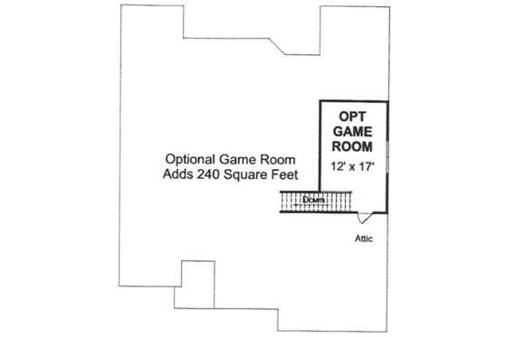 Floor Plan - Other Floor for Traditional House Plan #20-1873 - 3 bed, 3 bath