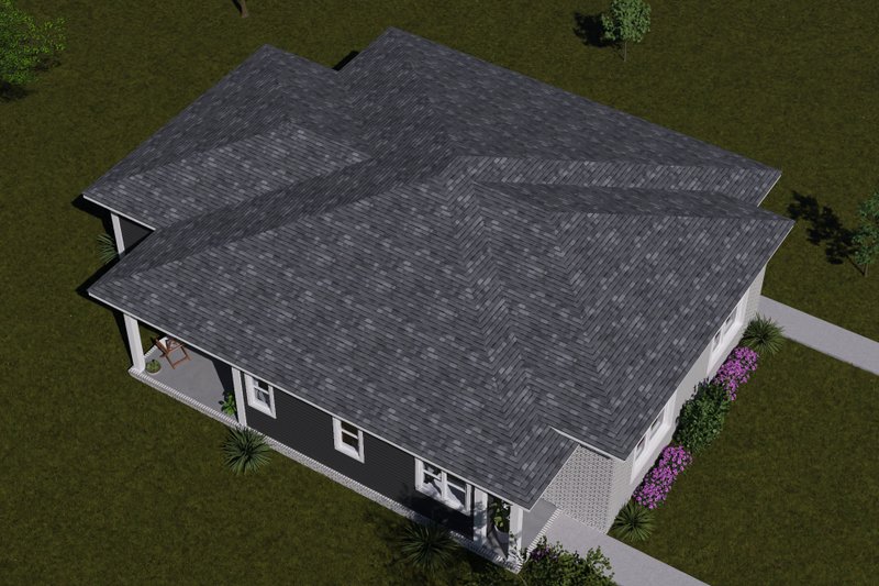 House Blueprint - Exterior - Other Elevation 6 for Modern House Plan #513-2446 - 2 bed, 2 bath