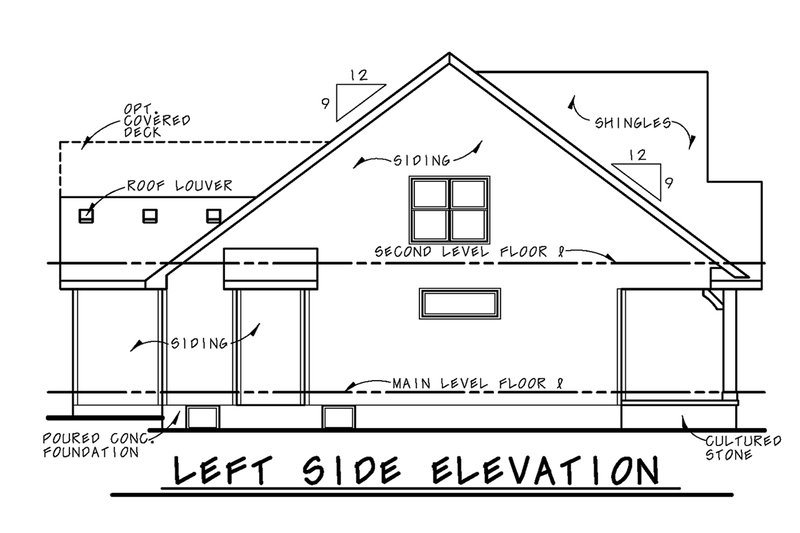 House Plan Design - Exterior - Other Elevation for Craftsman House Plan #20-2188 - 3 bed, 3 bath