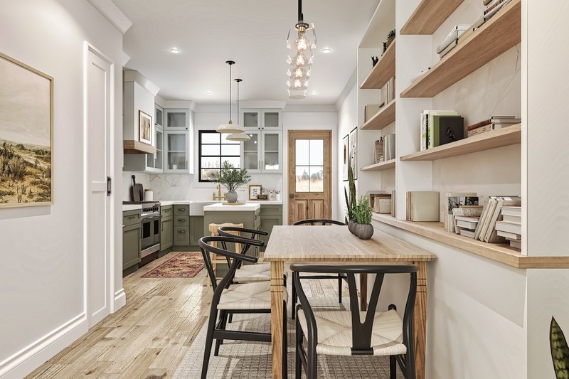 Architectural House Design - Interior - Dining Room for Traditional House Plan #54-600 - 4 bed, 4 bath