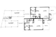 Modern Style House Plan - 2 Beds 1.5 Baths 2160 Sq/Ft Plan #303-140 