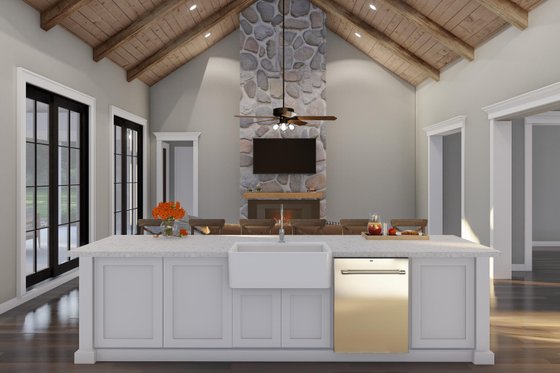 Interior - Family Room 2 for Farmhouse House Plan #923-410 - 3 bed, 2.5 bath