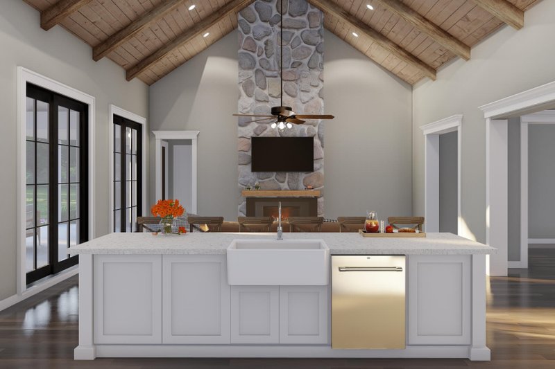 Home Plan - Interior - Family Room 2 for Farmhouse House Plan #923-410 - 3 bed, 2.5 bath