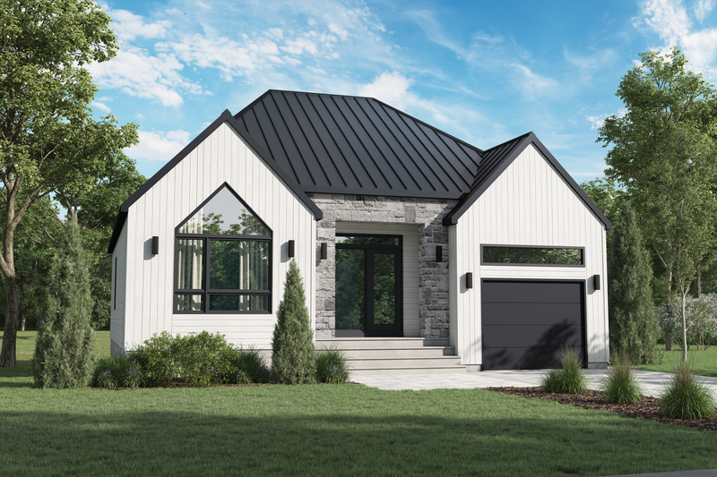 Home Plan - European Exterior - Front Elevation Plan #25-4974