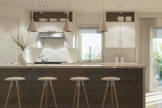 Interior - Kitchen for Modern House Plan #23-2757 - 3 bed, 1 bath