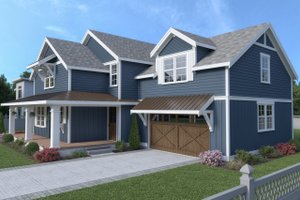Exterior - Other Elevation 1 for Contemporary House Plan #1070-83 - 4 bed, 2.5 bath