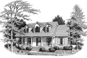 Colonial Style House Plan - 3 Beds 2 Baths 1672 Sq/Ft Plan #10-117 