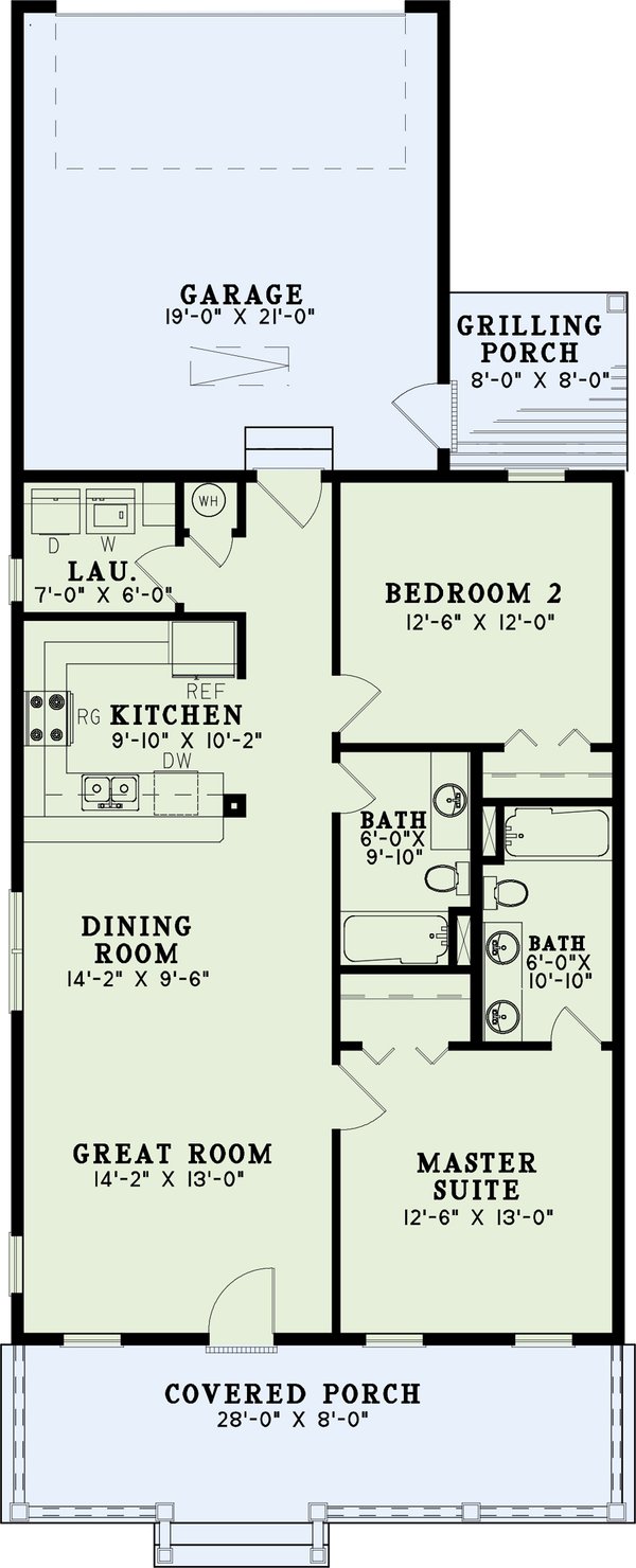 Country Floor Plan - Main Floor Plan #17-2970