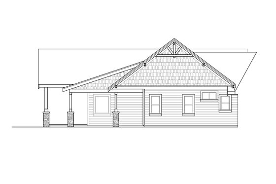 Exterior - Other Elevation for Craftsman House Plan #124-1237 - 4 bed, 3.5 bath