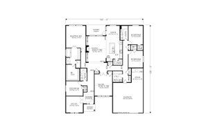 Floor Plan - Main Floor for Craftsman House Plan #53-669 - 6 bed, 3 bath