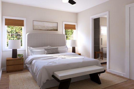 Interior - Master Bedroom for Barndominium House Plan #1064-334 - 3 bed, 2 bath