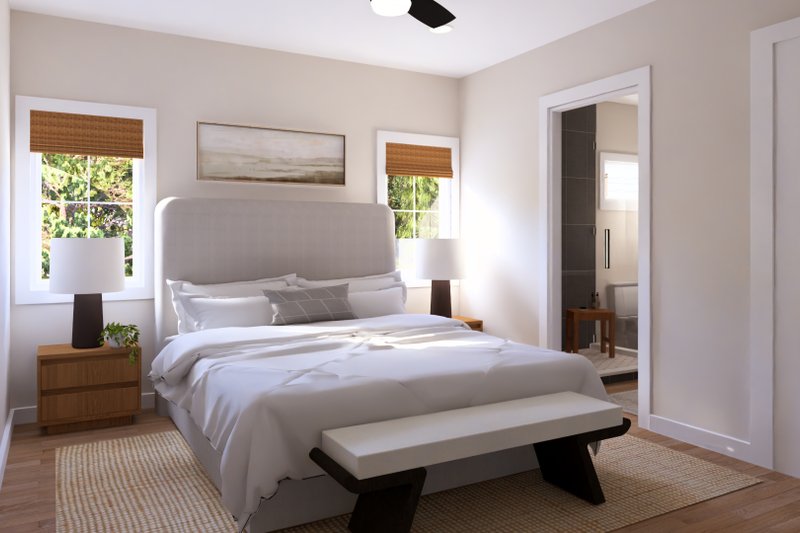 Home Plan - Interior - Master Bedroom for Barndominium House Plan #1064-334 - 3 bed, 2 bath