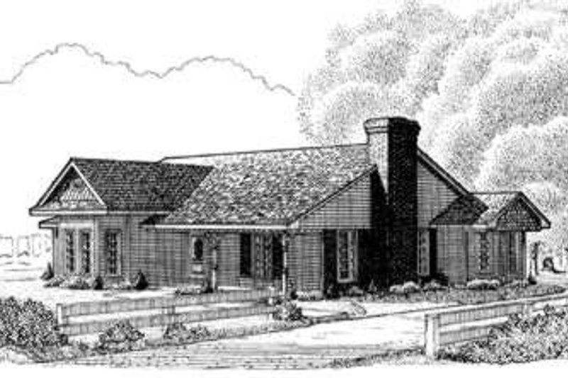 Home Plan - Country Exterior - Front Elevation Plan #410-277