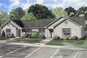 Ranch Exterior - Front Elevation Plan #17-552