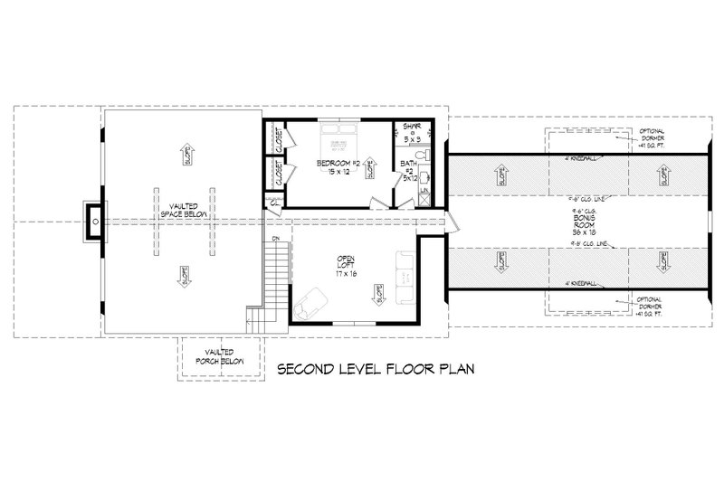 House Plan Design - Floor Plan - Upper Floor for Southern House Plan #932-871 - 4 bed, 3.5 bath