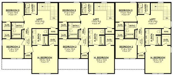 Architectural House Design - Farmhouse Floor Plan - Upper Floor Plan #430-373