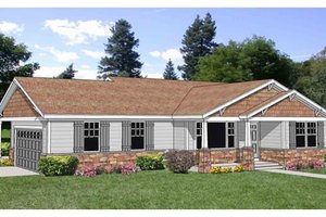 Farmhouse Exterior - Front Elevation Plan #116-278