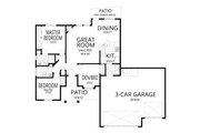European Style House Plan - 3 Beds 2 Baths 1207 Sq/Ft Plan #112-269 Floor 